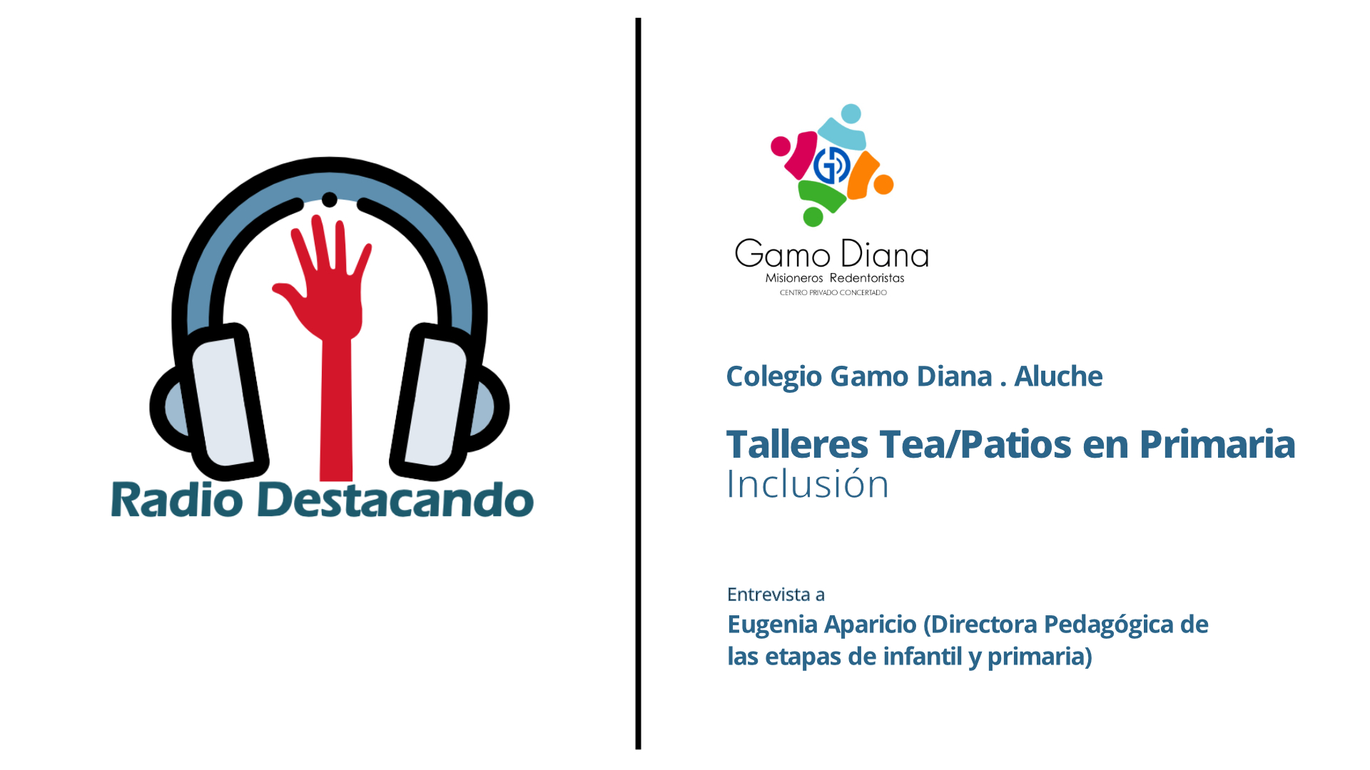 Entrevista a Eugenia Aparicio. Colegio Gamo Diana . Madrid- Aluche