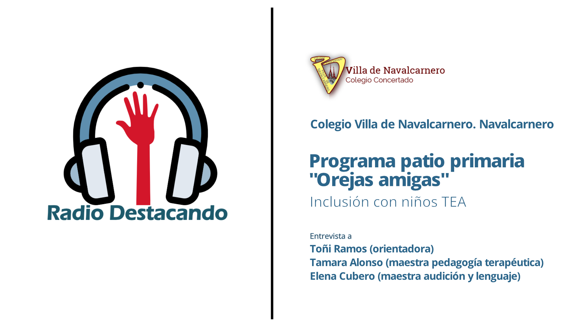 Entrevista a Toñi Ramos,Tamara Alonso y Elena Cubero. Colegio Villa de Navalcarnero. Navalcarnero