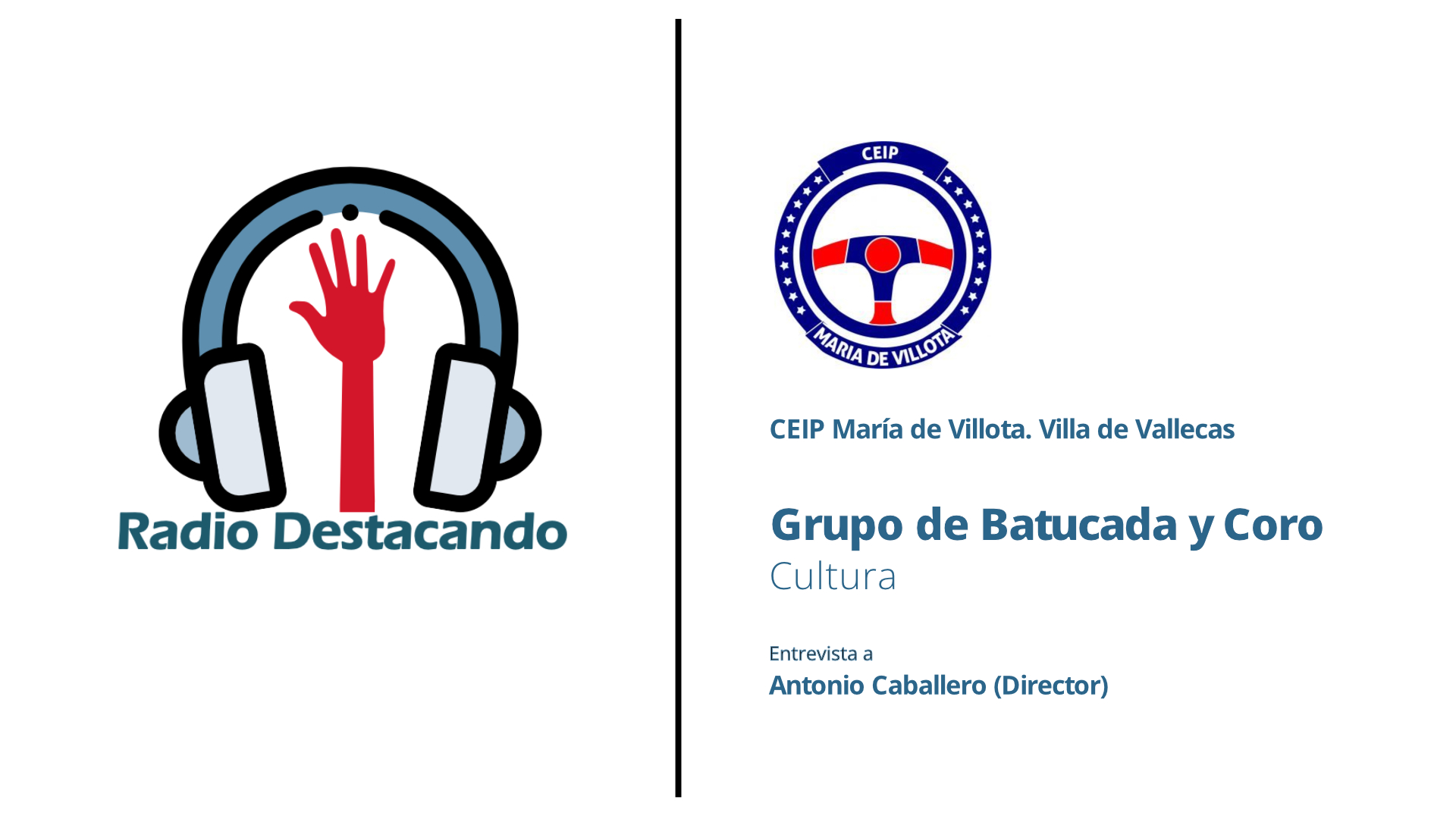 Entrevista a Antonio Caballero. CEIP María de Villota. Villa de Vallecas